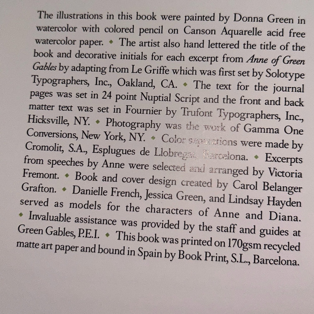 Anne of Green Gables Journal - Picture 9 of 12